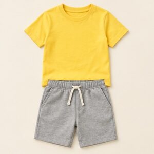 Yellow Sunshine Tee and Shorts Set