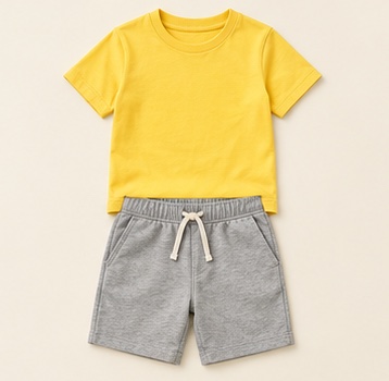 Yellow Sunshine Tee and Shorts Set