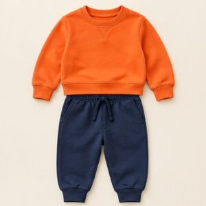 Orange Adventure Sweatshirt Set