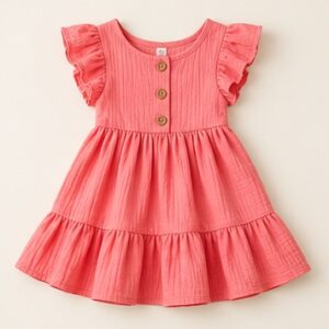 Coral Pink Everyday Dress